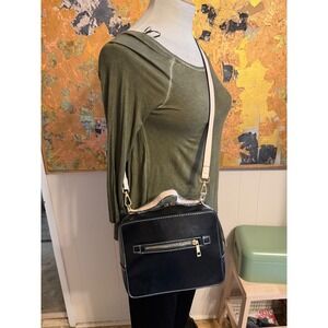 Jessica Moore Black Textured Camera Bag JM-386BLT Crossbody Handbag NWT